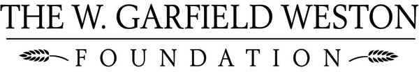 Le logo de la Fondation Garfield Weston exposé au Musée canadien de l'histoire à Ottawa.